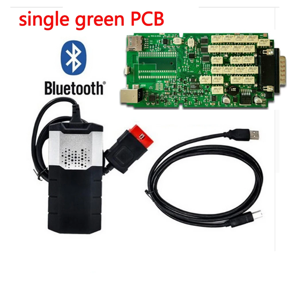 

2016R0 Freebest quality Single Green PCB board for delphis with Bluetooth vd ds150e cdp 2015.3 Keygen cars & Trucks Scanner