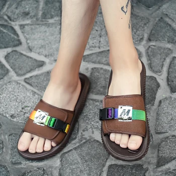 

Leader Show Summer Men's sandals Slippers Light Fashion Adult Casual Shoes Comfortable Non-slip Man Beach Shoes Trend Sandals