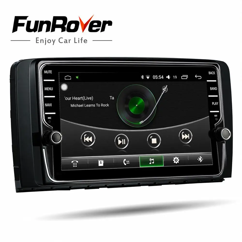 Funrover ips " 2 din Автомобильный Радио gps android 8,0 для Mercedes-Benz R Class W251 R280 R300 R320 R350 R500 R63 автомобильный dvd gps плеер