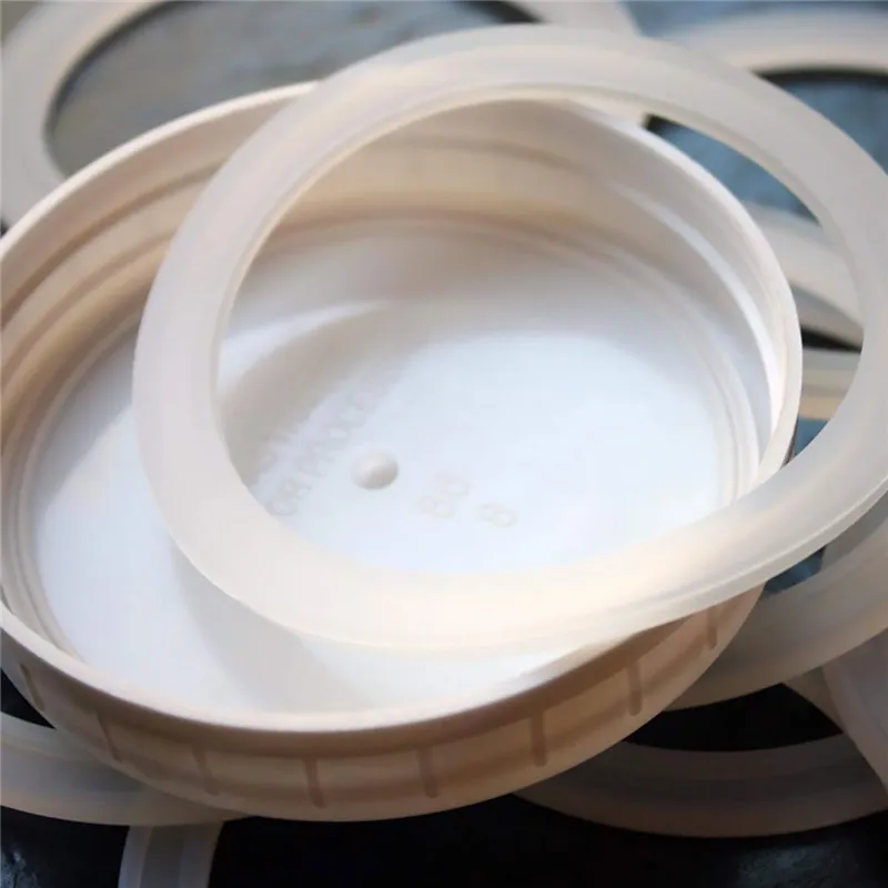 10Pcs Food Grade Silicone Sealing Ring Reusable Airtight O Rings Elasticity Washer Gasket for Leak Proof Storage Mason Jar Lids