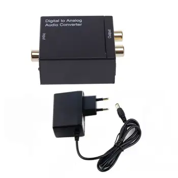 

Digital to Analog Audio Converter Adapter Digital Adaptador Optic Coaxial RCA Toslink Signal to Analog Audio Converter RCA