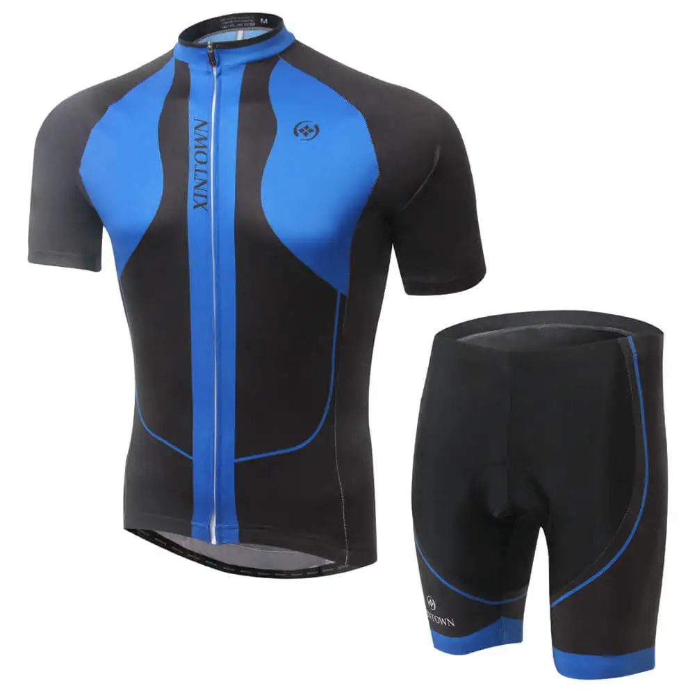 

XINTOWN Short-sleeved Cycling Jersey Shorts Set Ciclismo Cycling Men/Women Summer Sweat-proof Breathable Running Clothes