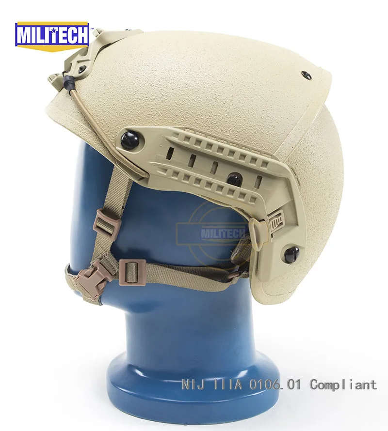 MILITECH M/LG DE Tan NIJ уровень IIIA 3A Air Frame арамидный пуленепробиваемый шлем для планера с баллистическим испытанием отчет 5 лет гарантии