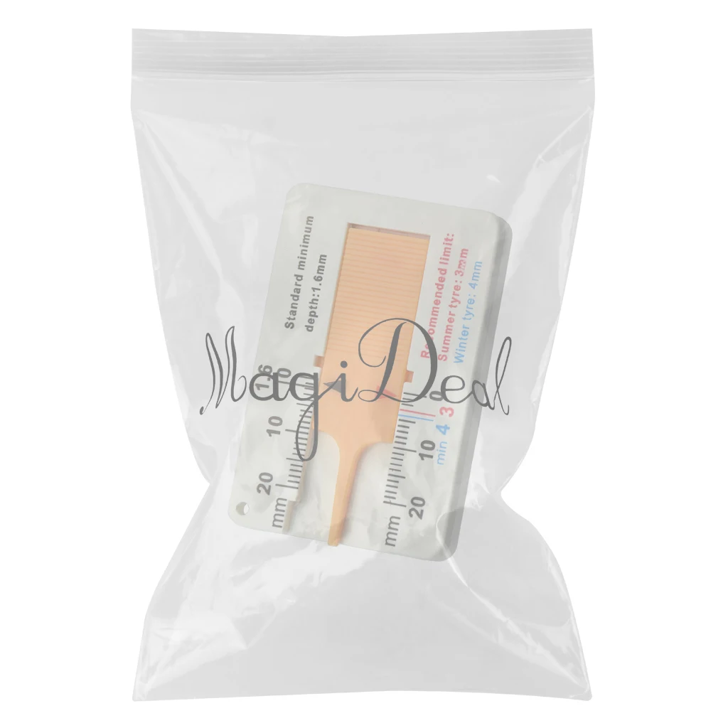 Plastic Taper 0~20mm Tyre Tire Veins Tread Depth Gauge Caliper High Quality Medidor de profundidad jauge de profondeur