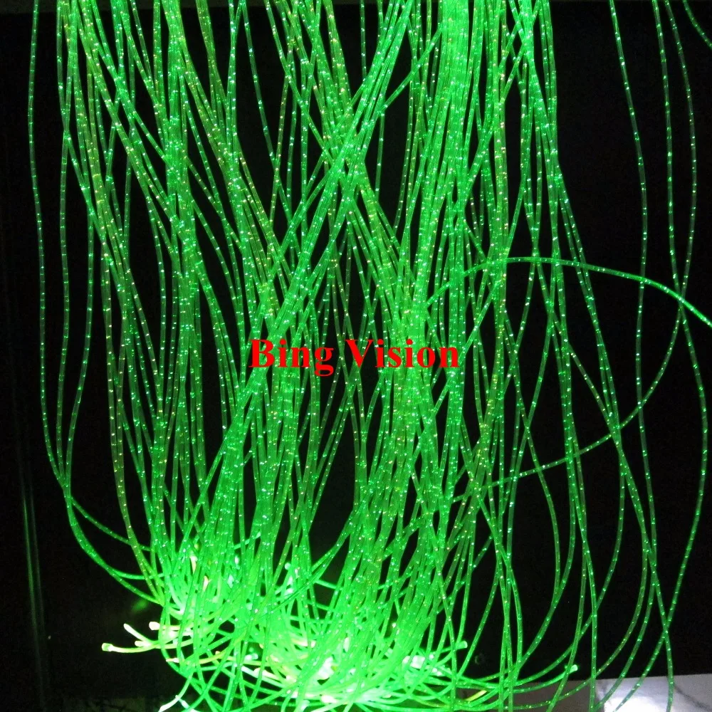 

Pmma optic fiber sensory kit ,side glowing sparkle fiber curtain kit with 50 strands 2m long+16W RGB light engine with remote