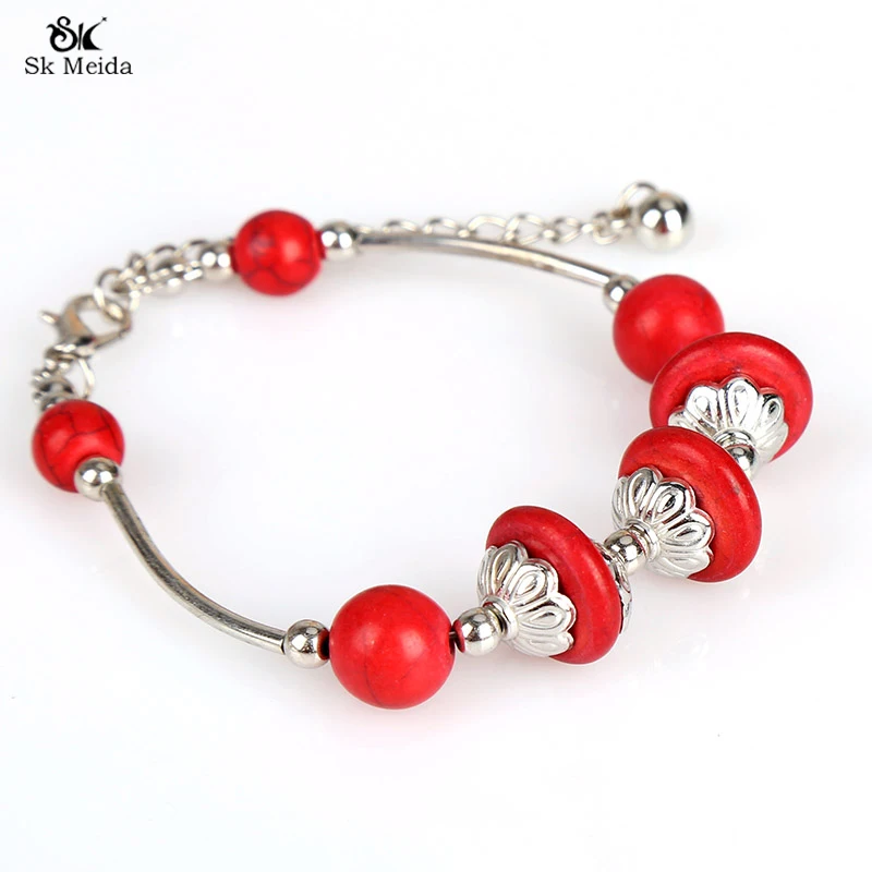 New Fashion Jewelry Lock Fish Charm Bracelets DIY Beads High Quality For Women Men Gifts Wholesale SP-35 | Украшения и аксессуары
