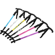 Cleye Регулируемый Анти-шок трость для ходьбы Пеший Туризм Трость трекинговые палки Сверхлегкий 3-х секционный 65 см-135 см трости 1 шт