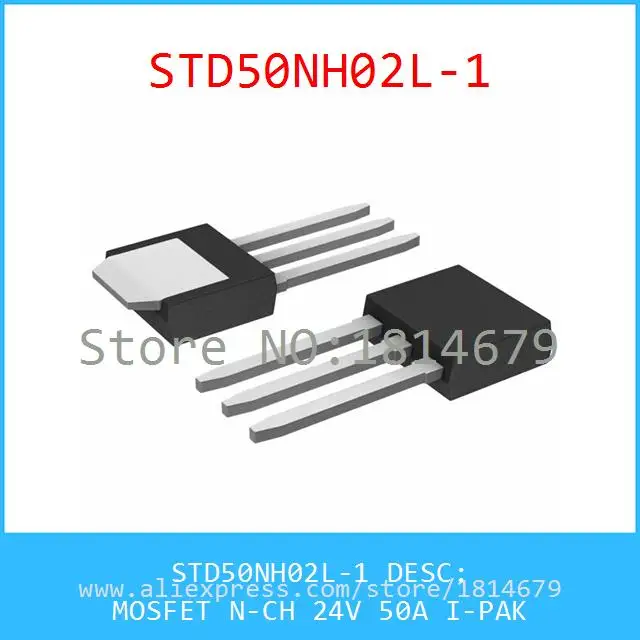 Бесплатная Доставка 1 Шт./лот STD50NH02L-1 MOSFET N-CH 24 В 50A I-PAK 50NH02 STD50NH02 |