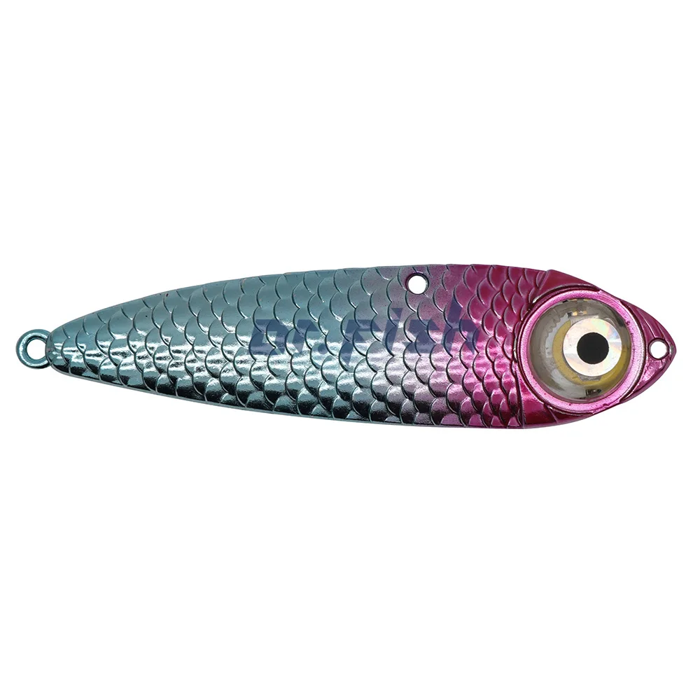 LED Lure Casting Jig Metal Casting Lures Trolling Spoons Fish