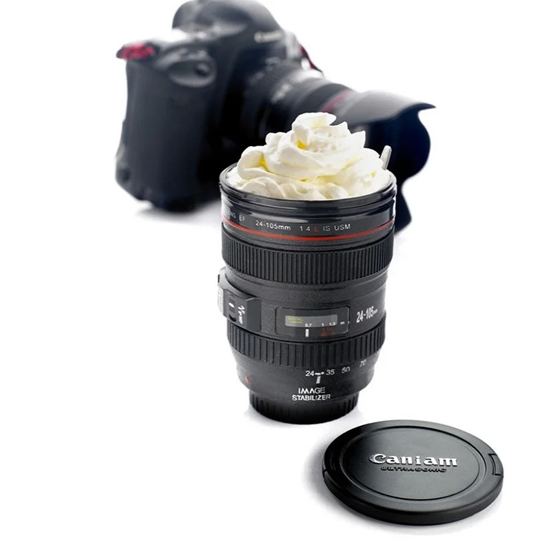 420ML-Coffee-Lens-Emulation-Camera-Mug-Cup-Beer-Cup-Wine-Cup-With-Lid-Black-Plastic-Cup