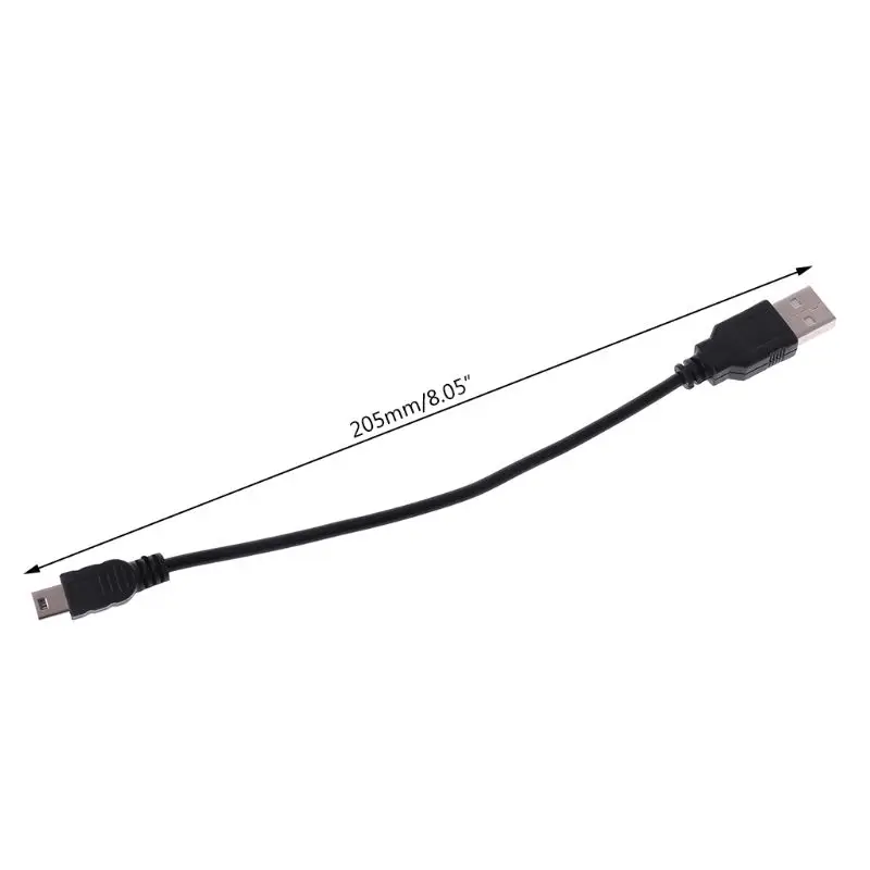 Новый USB короткий 2 0 A штекер к мини 5 Pin B кабель для зарядки и передачи данных