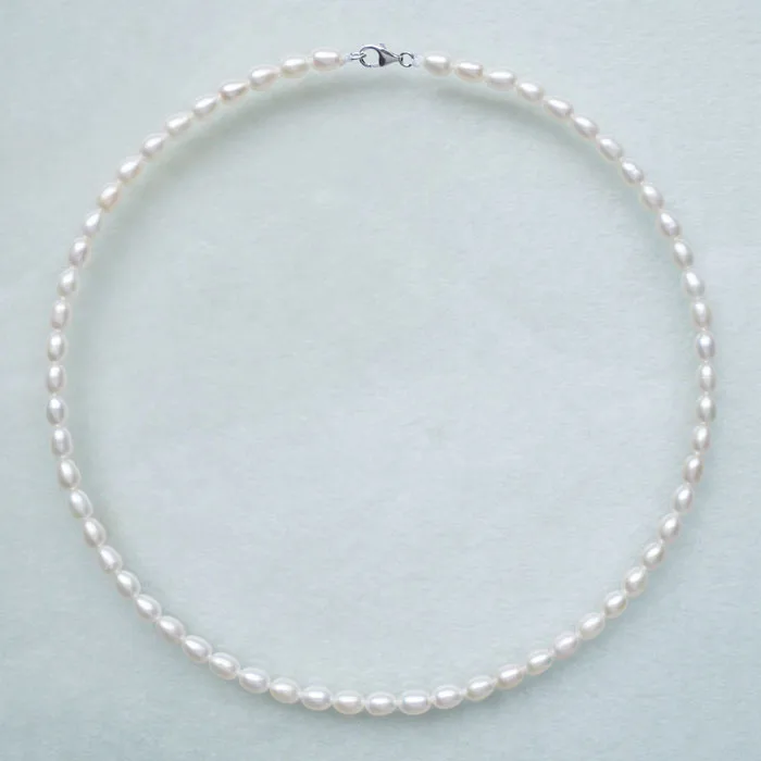 Ожерелье из натурального пресноводного жемчуга 6-7 мм белый розовый фиолетовый с легкой джокером ожерелье на шею серебряная застежка
