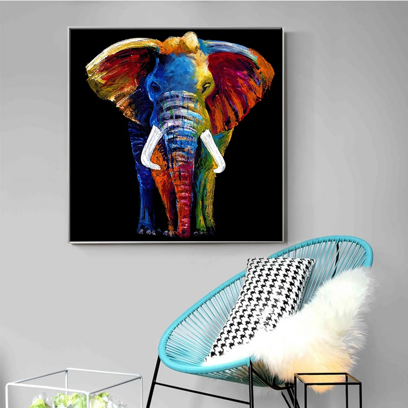 Goodecoration абстрактная картина маслом Печать на холсте животные настенные