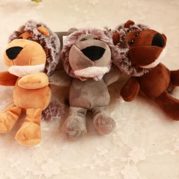 

Fragrant Lion Simba Key Chains Key Rings Trendy Bag Accessories Charms Pendant Mini Animal Plush Stuffed Toy Car Keychains Gift