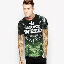 New Couple T Shirt Summer Men Women 3d Print Smoke Weed Pattern T Shirt Camisetas Short Sleeves O-Neck Compression Tees Homme