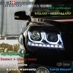 Hireno фары для 2007-2017 Kia Sportage фар сборки LED DRL ангел объектив двойной луч ксеноновые 2 шт