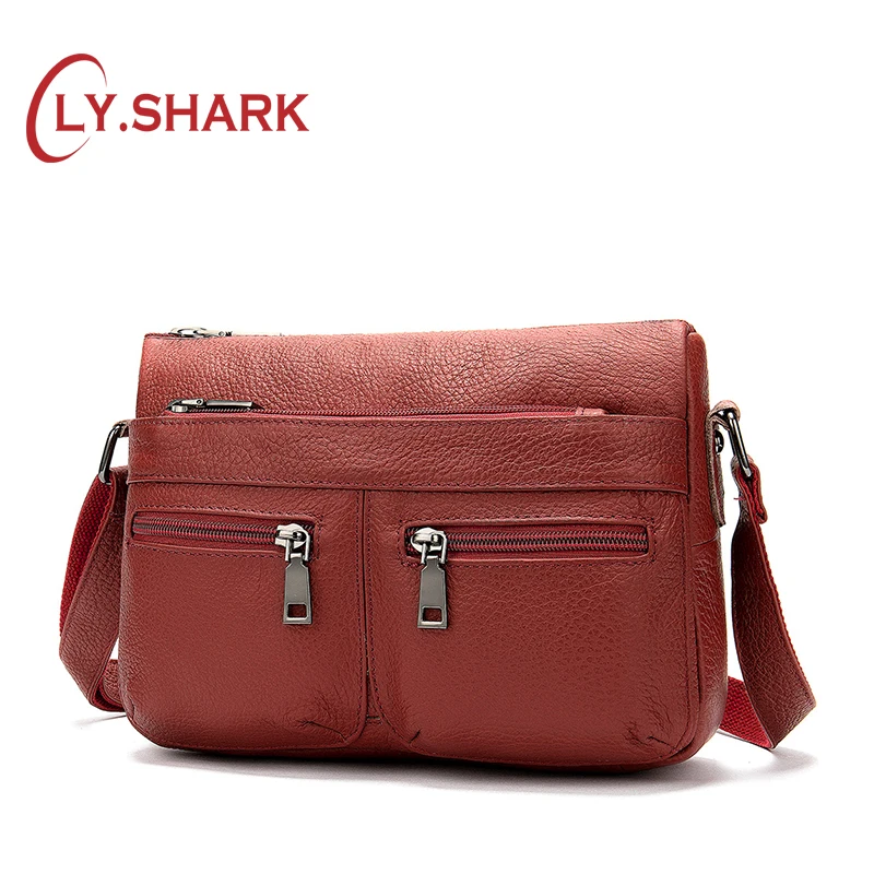 Женская сумка мессенджер LY. SHARK из натуральной кожи высокого качества|Сумки с