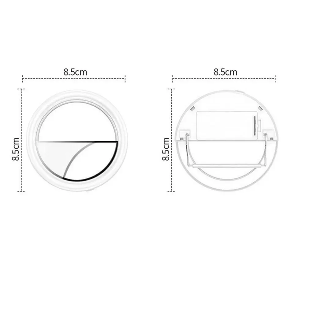 Портативный светильник для селфи для мобильного телефона, светодиодный светильник-вспышка, кольцо для телефона для Iphone и samsung, Прямая поставка