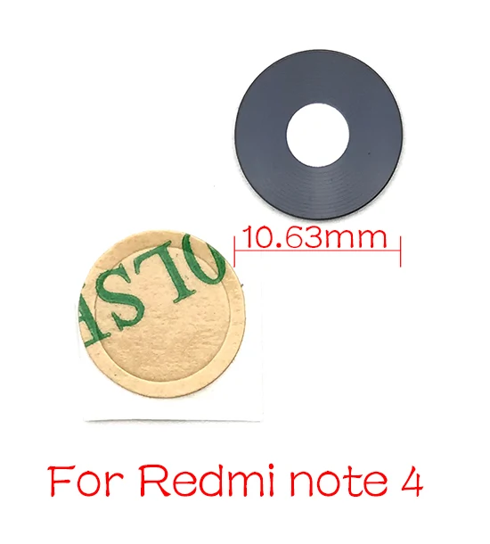 1 шт. задняя крышка для объектива камеры со стеклом для Xiaomi Redmi Note 5 4 4X 4A 3 3S 2 - Цвет: Redmi Note 4
