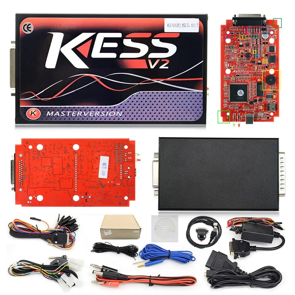 Интернет-версия Kess V2 V5.017 V2.47 ЭКЮ программист KESS без маркеров Чип ECU Инструмент настройки DHL Бесплатная доставка