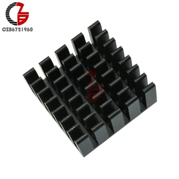 

10PCS 20x20x10mm Radiating Fan Black Slot Routing CPU Cooling Fin Heat Sink