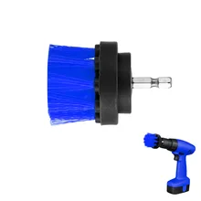 2 дюйма дрель мощность Скраб Чистая щетка кожа пластик деревянная мебель синий