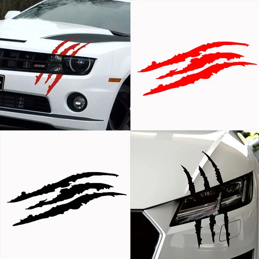 

Creative Car Truck Vehicle Headlight Claw Scratch Stripe Decal Sticker Decor