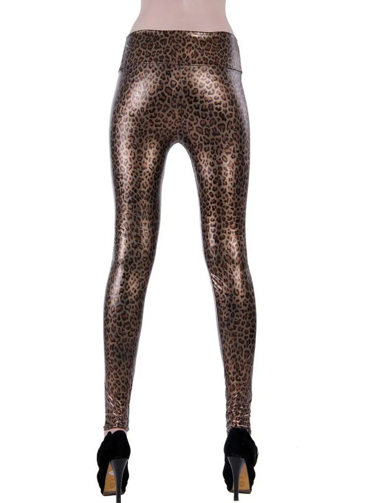 adidas leggings Lady fashion slim leggings High Waist Skinny legging women black gold snake printed pant small size faux leather pants fishnet leggings