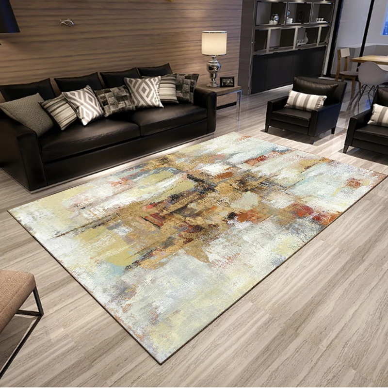  Luxurious Abstract Art Carpet Bedroom Sofa Table Floor Mat Soft Rectangular Floor Mats - 32848476302