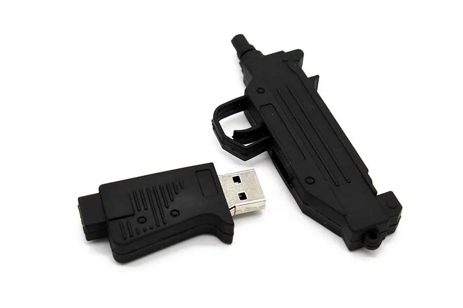 Текстовый я мультфильм 64 Гб игрушечный пистолет USB флэш-накопитель 4 ГБ 8 ГБ 16 ГБ 32 ГБ Флешка USB 2,0 Usb флешка