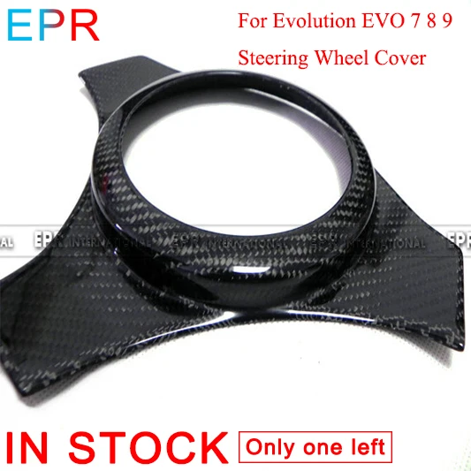 Us 106 2 10 Off For Evolution Evo 7 8 9 Carbon Fiber Steering Wheel Cover For Mitsubishi Glossy Fiber Interior Accessories In Interior Door Panels