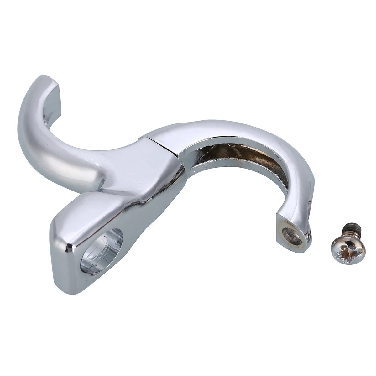 Mayitr 1Pair 1" Handlebar Motorcycle Turn Signal Light/Mirror Adapter Clamp Chrome Mount High Quality Silver 5.4cm*4.5cm