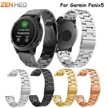 Ширина 22 мм металлический ремешок из нержавеющей стали для Garmin Fenix 5 часы ремешок для часов быстрый релиз наручный ремешок ремень Correa Venda