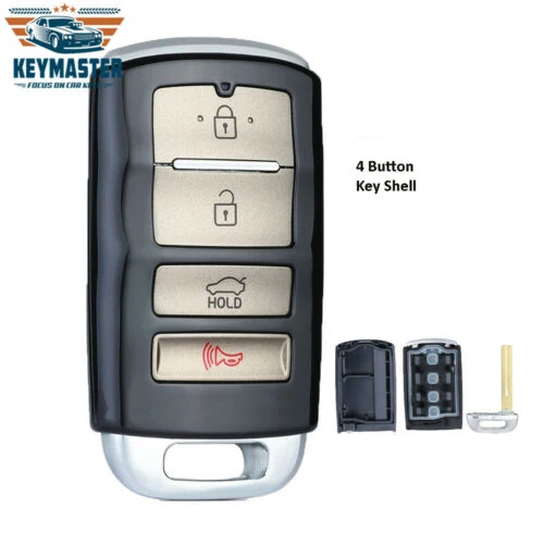 Keyecu 4 кнопки Замена умный пульт дистанционного ключа автомобиля чехол для DVD панель- 95440-F6000