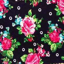 Модные экологичный красочно напечатаны полиэстер футболка из лайкры ткань, мягкая и нежная, XERY23480