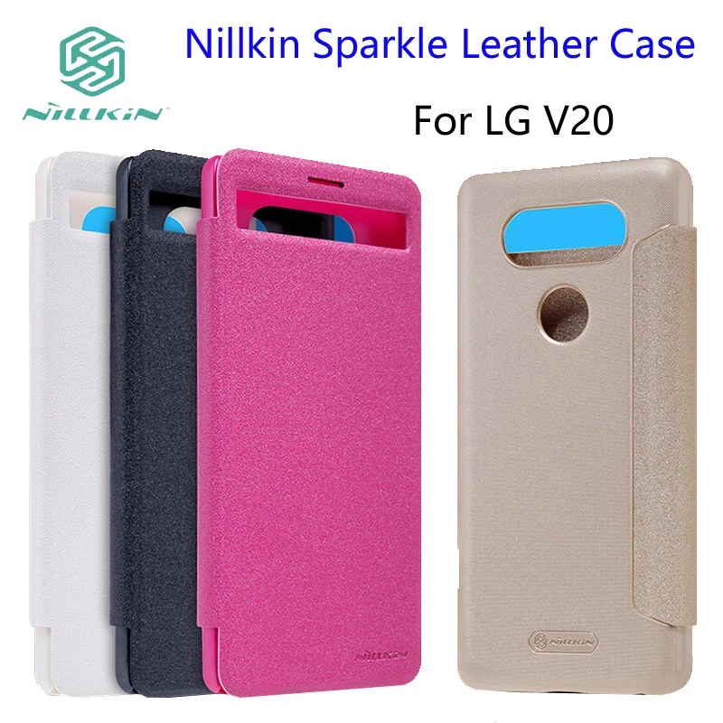 10pcs For LG V20 Case NILLKIN Sparkle Leather Case Flip Cover LG V20