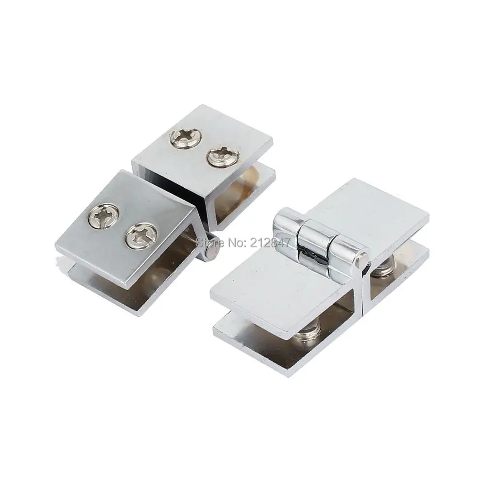 Zinc Alloy 180 Degree Glass to Glass Door Hinge Glass Clamp Clips