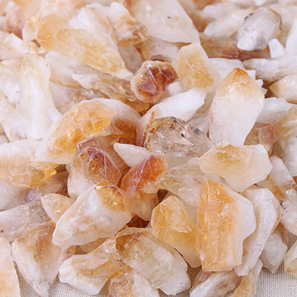 

10g Natural Rough Citrine Crystals Quartz Raw Stone Gemstone Specimens Irregular Healing Stone Decoration