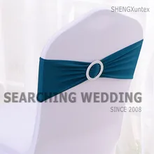 200 шт/партия стул из лайкры Sash спандекс стул с пряжкой для банкета свадебное украшение для стула