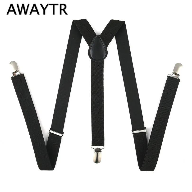2017 Braces Men Suspenders for font b Women b font Jeans Pants Trouser with Clip on