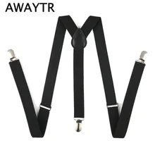 2017 Braces Men Suspenders for Women Jeans Pants Trouser with Clip-on Braces Elastic Suspenders Black White Clothing Accessories