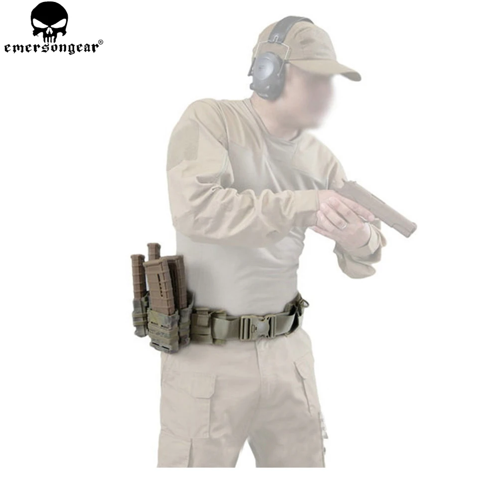 EMERSONGEAR Molle Padded Patrol Belt Tactical Hunting Men Airsoft Belt Combat Military Army Patrol Belt Multicam EM9155