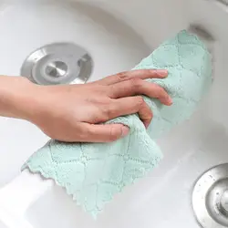 Супер Абсорбирующая чистая ткань для очистки тряпичная салфетка для полотенец домашнее кухонное полотенце раковина протирать коралловый