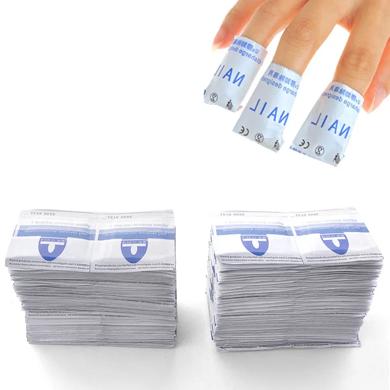

10Pcs/lot Gel Polish Remover Wraps Manicure Tools Wet Wipes Paper Foil Nail Art Cleaner for UV Gel