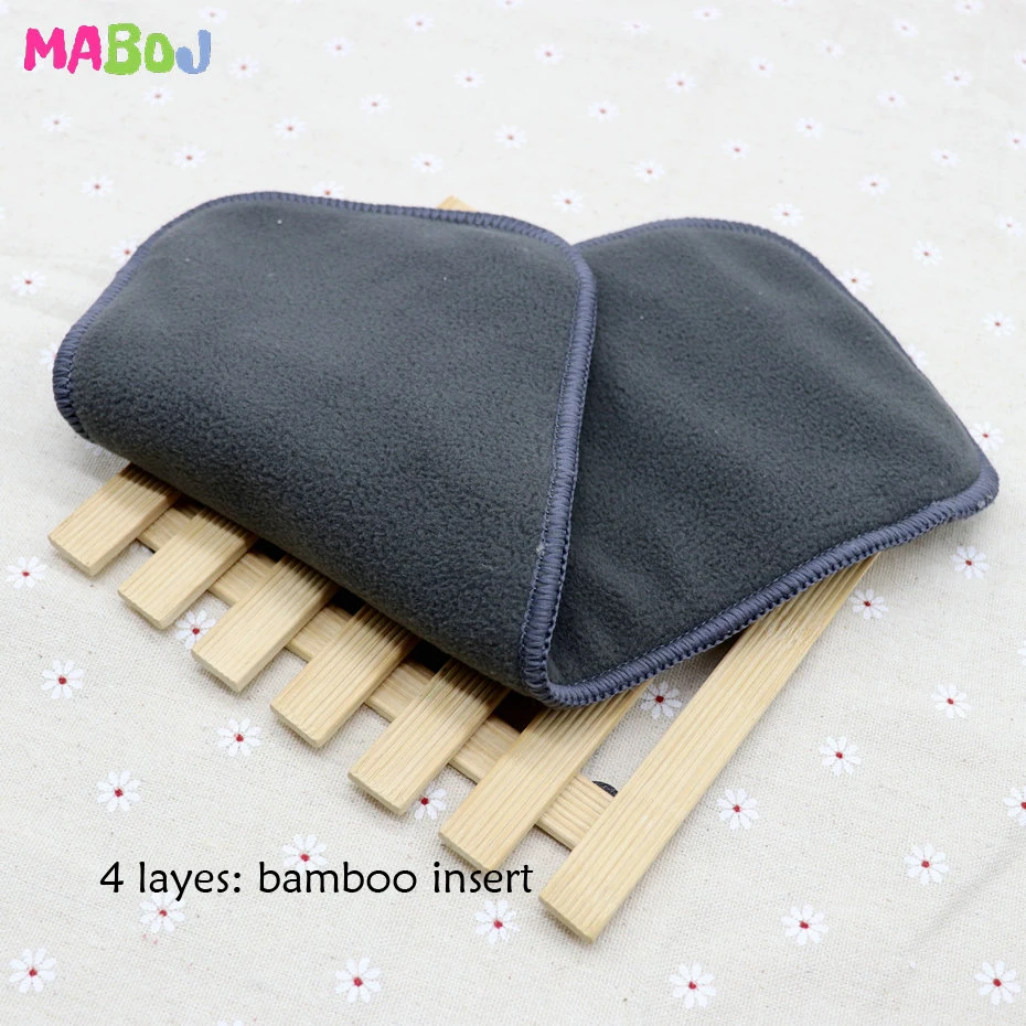 MABOJ тканевые подгузники с карманами, многоразовые подгузники, моющиеся подгузники, один размер, детские подгузники для детей 6-38 фунтов/3-17 кг,, Прямая поставка - Цвет: PD5-2-Bamboo