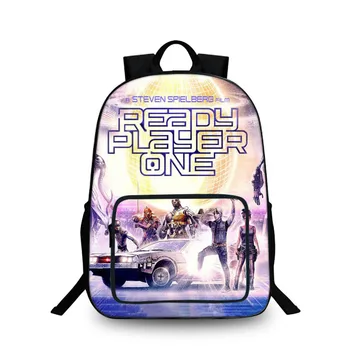 

Ready Player One Kid School Laptop Backpack For Child School Bag Fashion 3D Printing Student Boy Travel Backpack For Boys Girls