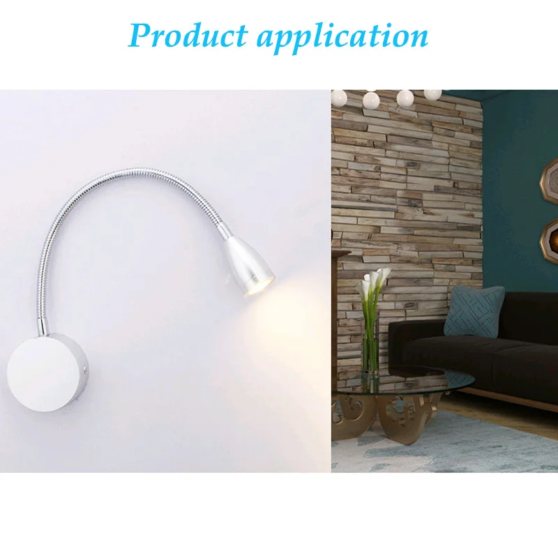 Настенный светильник светодиодный с гибким шлангом 3 Вт|wall lamp|wall light modernreading wall |