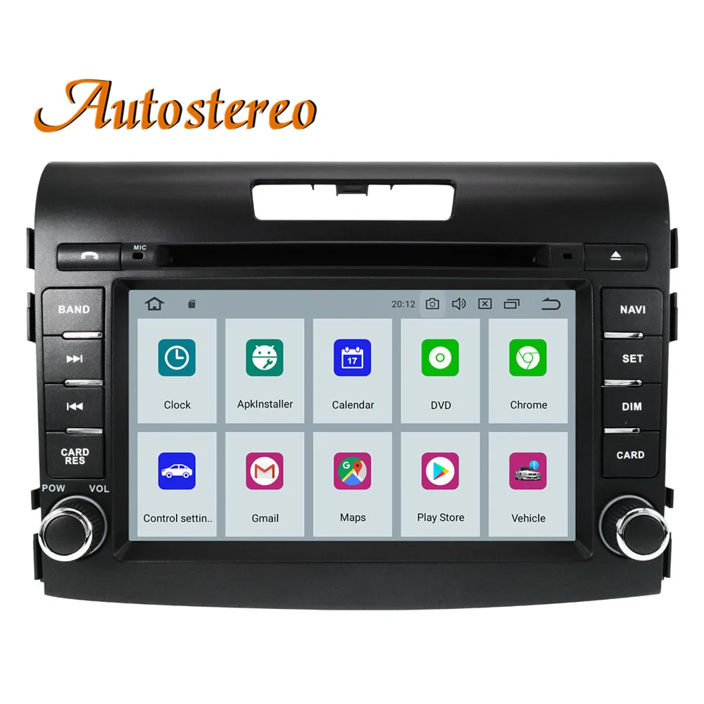Top Android 9 Car DVD Player for Honda CRV 2012-2016 GPS navigation stereo head Unit 2 DIN Radio tape recorder multimedia player IPS 1