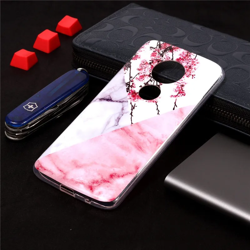 Painting Marble Soft Silicone Phone Back Cover Case For MOTO E4 E4Plus EU G6 G6Plus X4 2017 E5Plus Z3Play G6Play E5Play Bag Case (26)