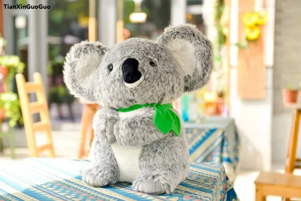 about 22cm gray koala plush toy leaf koala soft doll baby toy birthday